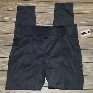 Seven pull on faux suede leggings gray